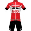 Cykeltøj + Cykelshorts 2022 Lotto Soudal Rød Hvid